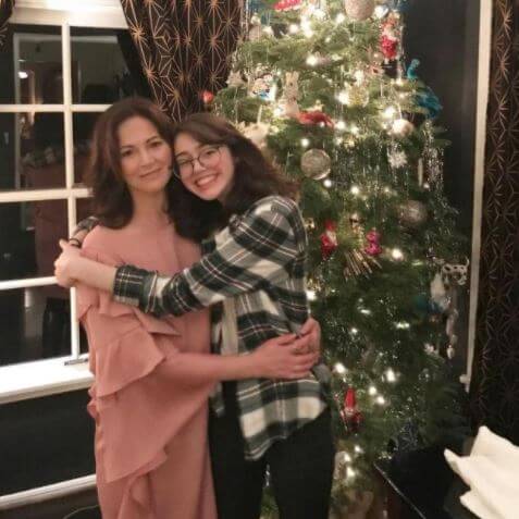 Stella Haven Walsh with her mother, Joanna Going.